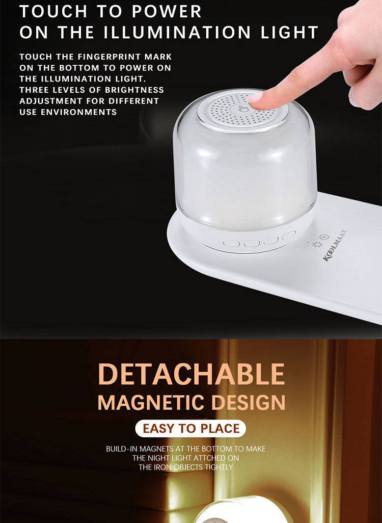 Bluetooth Speaker Wireless Charging Night Light